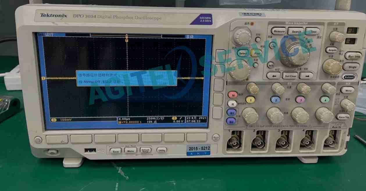 示波器DPO3054校准错误维修-泰克示波器维修售后