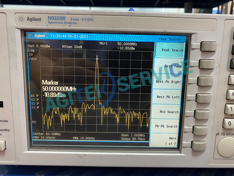 安捷伦频谱分析仪N9320B_3.0G无信号维修